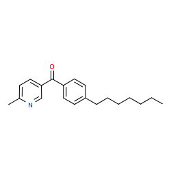 ChemSpider 2D Image | (4-Heptylphenyl)(6-methyl-3-pyridinyl)methanone | C20H25NO