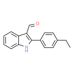 ChemSpider 2D Image | 2-(4-Ethylphenyl)-1H-indole-3-carbaldehyde | C17H15NO