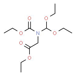 ChemSpider 2D Image | Ethyl N-(diethoxymethyl)-N-(ethoxycarbonyl)glycinate | C12H23NO6