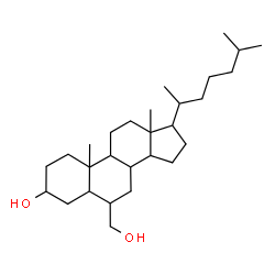 ChemSpider 2D Image | 6-(Hydroxymethyl)cholestan-3-ol | C28H50O2