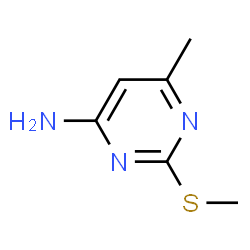 ChemSpider 2D Image | 6-methyl-2-(methylthio)pyrimidin-4-amine | C6H9N3S