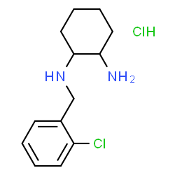 ChemSpider 2D Image | N-(2-Chlorobenzyl)-1,2-cyclohexanediamine hydrochloride (1:1) | C13H20Cl2N2