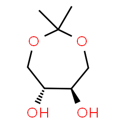 ChemSpider 2D Image | (5R,6R)-2,2-Dimethyl-1,3-dioxepane-5,6-diol | C7H14O4