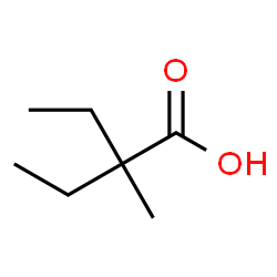 ChemSpider 2D Image | 2-Ethyl-2-methylbutyric acid | C7H14O2