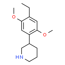 ChemSpider 2D Image | 3-(4-Ethyl-2,5-dimethoxyphenyl)piperidine | C15H23NO2
