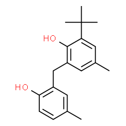 ChemSpider 2D Image | 2-tert-Butyl-6-(2-hydroxy-5-methylbenzyl)-4-methylphenol | C19H24O2