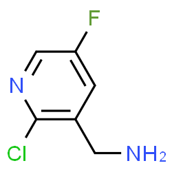 ChemSpider 2D Image | 2-Chloro-5-fluoro-3-pyridinemethanamine | C6H6ClFN2