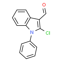 ChemSpider 2D Image | 2-chloro-1-phenylindole-3-carbaldehyde | C15H10ClNO