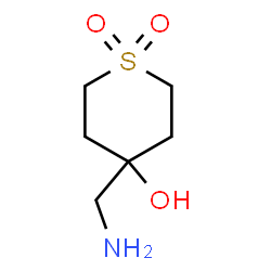 ChemSpider 2D Image | 4-(aminomethyl)-4-hydroxy-1??-thiane-1,1-dione | C6H13NO3S