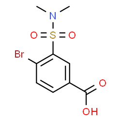 ChemSpider 2D Image | 4-Bromo-3-(dimethylsulfamoyl)benzoic acid | C9H10BrNO4S