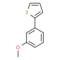 ChemSpider 2D Image | 2-(3-Methoxyphenyl)thiophene | C11H10OS