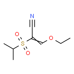 ChemSpider 2D Image | 3-Ethoxy-2-(isopropylsulfonyl)acrylonitrile | C8H13NO3S