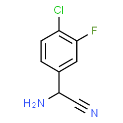 ChemSpider 2D Image | Amino(4-chloro-3-fluorophenyl)acetonitrile | C8H6ClFN2