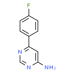 ChemSpider 2D Image | 6-(4-fluorophenyl)pyrimidin-4-amine | C10H8FN3