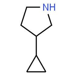 ChemSpider 2D Image | 3-Cyclopropylpyrrolidine | C7H13N