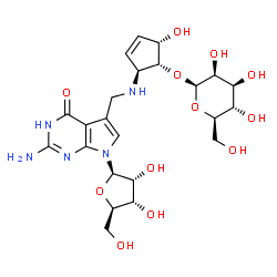 ChemSpider 2D Image | O-5''-beta-D-mannosylqueuosine | C23H33N5O12