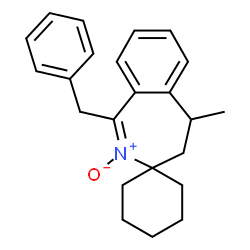 ChemSpider 2D Image | 1-Benzyl-5-methyl-4,5-dihydrospiro[2-benzazepine-3,1'-cyclohexane] 2-oxide | C23H27NO