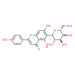 ChemSpider 2D Image | (1xi)-1,5-Anhydro-1-[5,7-dihydroxy-2-(4-hydroxyphenyl)-4-oxo-4H-chromen-6-yl]-D-altritol | C21H20O10