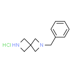 ChemSpider 2D Image | 2-benzyl-2,6-diazaspiro[3.3]heptane hydrochloride | C12H17ClN2