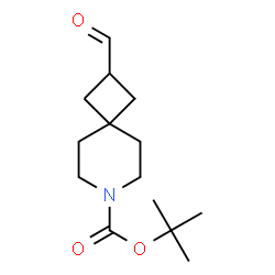 ChemSpider 2D Image | tert-butyl 2-formyl-7-azaspiro[3.5]nonane-7-carboxylate | C14H23NO3