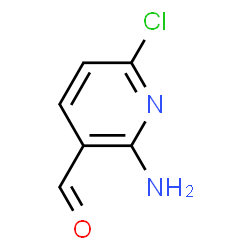 ChemSpider 2D Image | 2-Amino-6-chloronicotinaldehyde | C6H5ClN2O