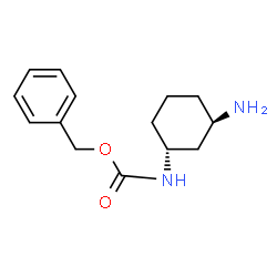 ChemSpider 2D Image | Benzyl [(1R,3R)-3-aminocyclohexyl]carbamate | C14H20N2O2
