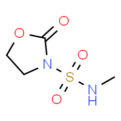 ChemSpider 2D Image | N-Methyl-2-oxo-1,3-oxazolidine-3-sulfonamide | C4H8N2O4S
