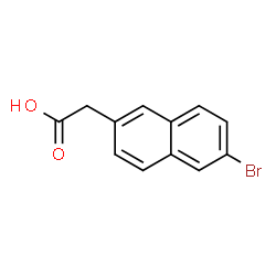 ChemSpider 2D Image | (6-Bromo-2-naphthyl)acetic acid | C12H9BrO2