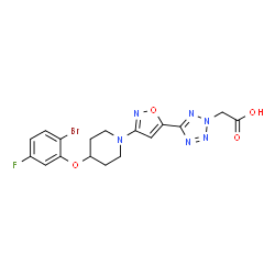 ChemSpider 2D Image | MK-8245 | C17H16BrFN6O4