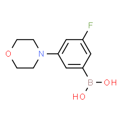 ChemSpider 2D Image | 3-fluoro-5-morpholinophenylboronic acid | C10H13BFNO3