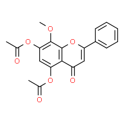 ChemSpider 2D Image | 5,7-Diacetoxy-8-methoxyflavone | C20H16O7