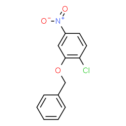 ChemSpider 2D Image | 2-(Benzyloxy)-1-chloro-4-nitrobenzene | C13H10ClNO3