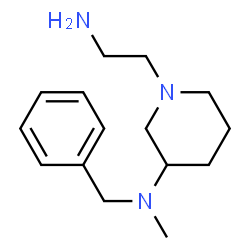 ChemSpider 2D Image | 1-(2-Aminoethyl)-N-benzyl-N-methyl-3-piperidinamine | C15H25N3