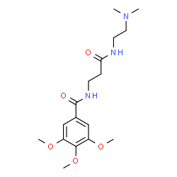 ChemSpider 2D Image | N-(3-{[2-(Dimethylamino)ethyl]amino}-3-oxopropyl)-3,4,5-trimethoxybenzamide | C17H27N3O5