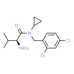 ChemSpider 2D Image | N-Cyclopropyl-N-(2,4-dichlorobenzyl)-L-valinamide | C15H20Cl2N2O