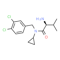 ChemSpider 2D Image | N-Cyclopropyl-N-(3,4-dichlorobenzyl)-L-valinamide | C15H20Cl2N2O