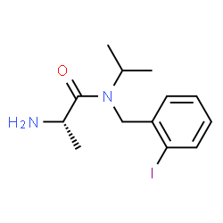 ChemSpider 2D Image | N-(2-Iodobenzyl)-N-isopropyl-L-alaninamide | C13H19IN2O