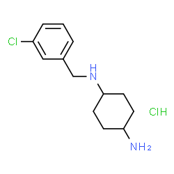ChemSpider 2D Image | N-(3-Chlorobenzyl)-1,4-cyclohexanediamine hydrochloride (1:1) | C13H20Cl2N2