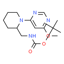 ChemSpider 2D Image | TERT-BUTYL N-{[1-(6-METHOXYPYRIMIDIN-4-YL)PIPERIDIN-2-YL]METHYL}CARBAMATE | C16H26N4O3