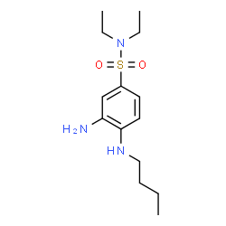 ChemSpider 2D Image | 3-Amino-4-(butylamino)-N,N-diethylbenzenesulfonamide | C14H25N3O2S