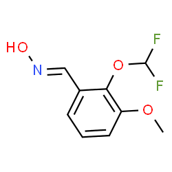 ChemSpider 2D Image | (E)-1-[2-(Difluoromethoxy)-3-methoxyphenyl]-N-hydroxymethanimine | C9H9F2NO3