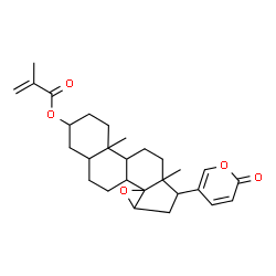 ChemSpider 2D Image | 3-(Methacryloyloxy)-14,15-epoxybufa-20,22-dienolide | C28H36O5