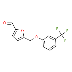 ChemSpider 2D Image | 5-{[3-(Trifluoromethyl)phenoxy]methyl}-2-furaldehyde | C13H9F3O3