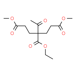 ChemSpider 2D Image | 3-Ethyl 1,5-dimethyl 3-acetyl-1,3,5-pentanetricarboxylate | C14H22O7