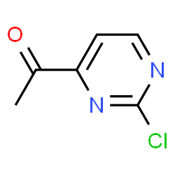 ChemSpider 2D Image | 1-(2-Chloro-4-pyrimidinyl)ethanone | C6H5ClN2O