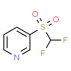 ChemSpider 2D Image | 3-[(Difluoromethyl)sulfonyl]pyridine | C6H5F2NO2S