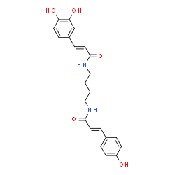ChemSpider 2D Image | N-p-coumaroyl-N'-caffeoylputrescine | C22H24N2O5