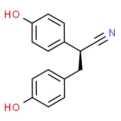 ChemSpider 2D Image | (2S)-2,3-Bis(4-hydroxyphenyl)propanenitrile | C15H13NO2