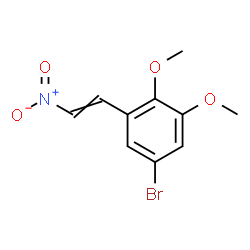 ChemSpider 2D Image | 5-Bromo-1,2-dimethoxy-3-(2-nitrovinyl)benzene | C10H10BrNO4