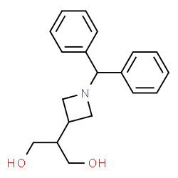 ChemSpider 2D Image | 2-(1-benzhydrylazetidin-3-yl)propane-1,3-diol | C19H23NO2